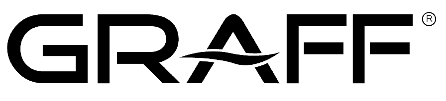 GRAFF logo in black stylized lettering with a star-like accent on a white background
