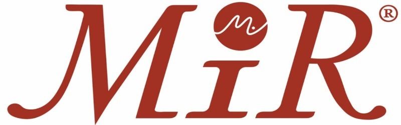 Red MIR logo with a stylized lowercase i and ® symbol on a white background