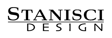 Stanisci Design logo in black serif text on a white background