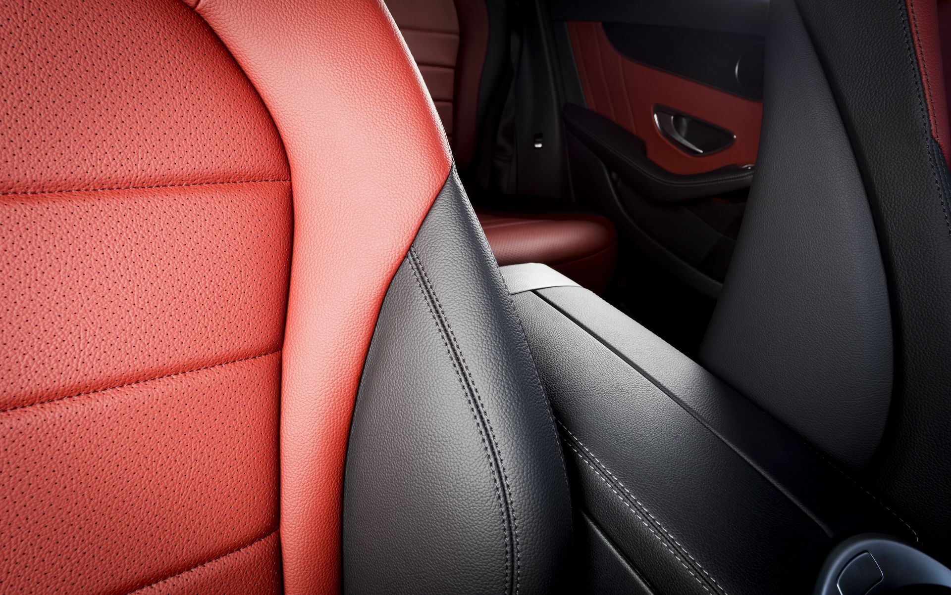 Leather seat interior