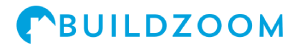 BuildZoom logo in blue text with a blue house icon