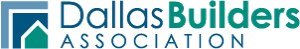 Dallas Builders Association logo with teal house icon and blue-gray text