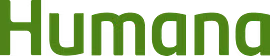 Green Humana logo text on a white background
