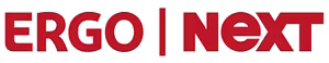 Red “ERGO NEXT” logo text on a white background