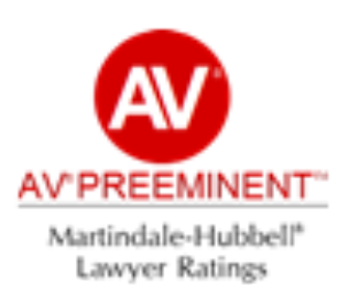 A logo for martindale hubbell lawyer ratings