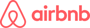 Airbnb logo: Pink open