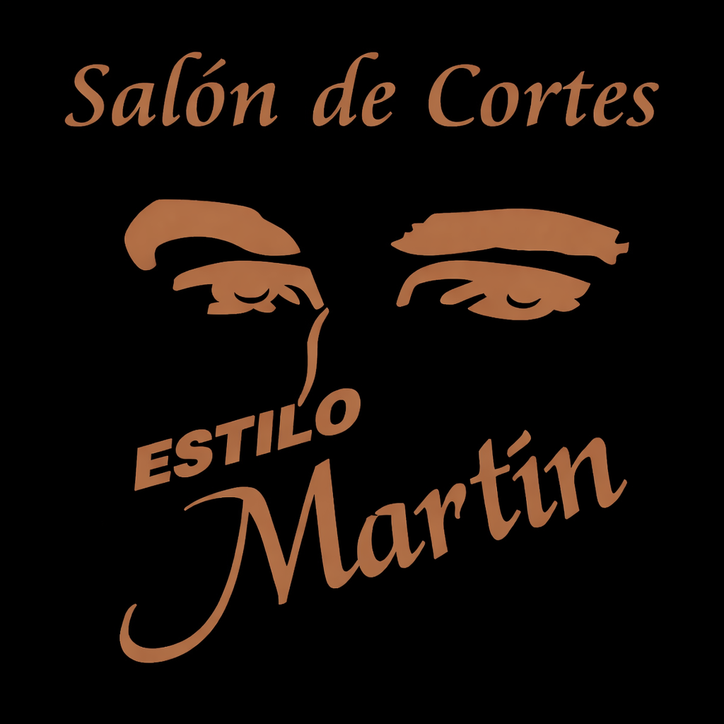 Un logotipo sobre fondo negro con ojos estilizados sobre el texto color canela 