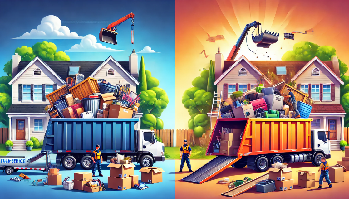 Dumpster rental vs junk removal
