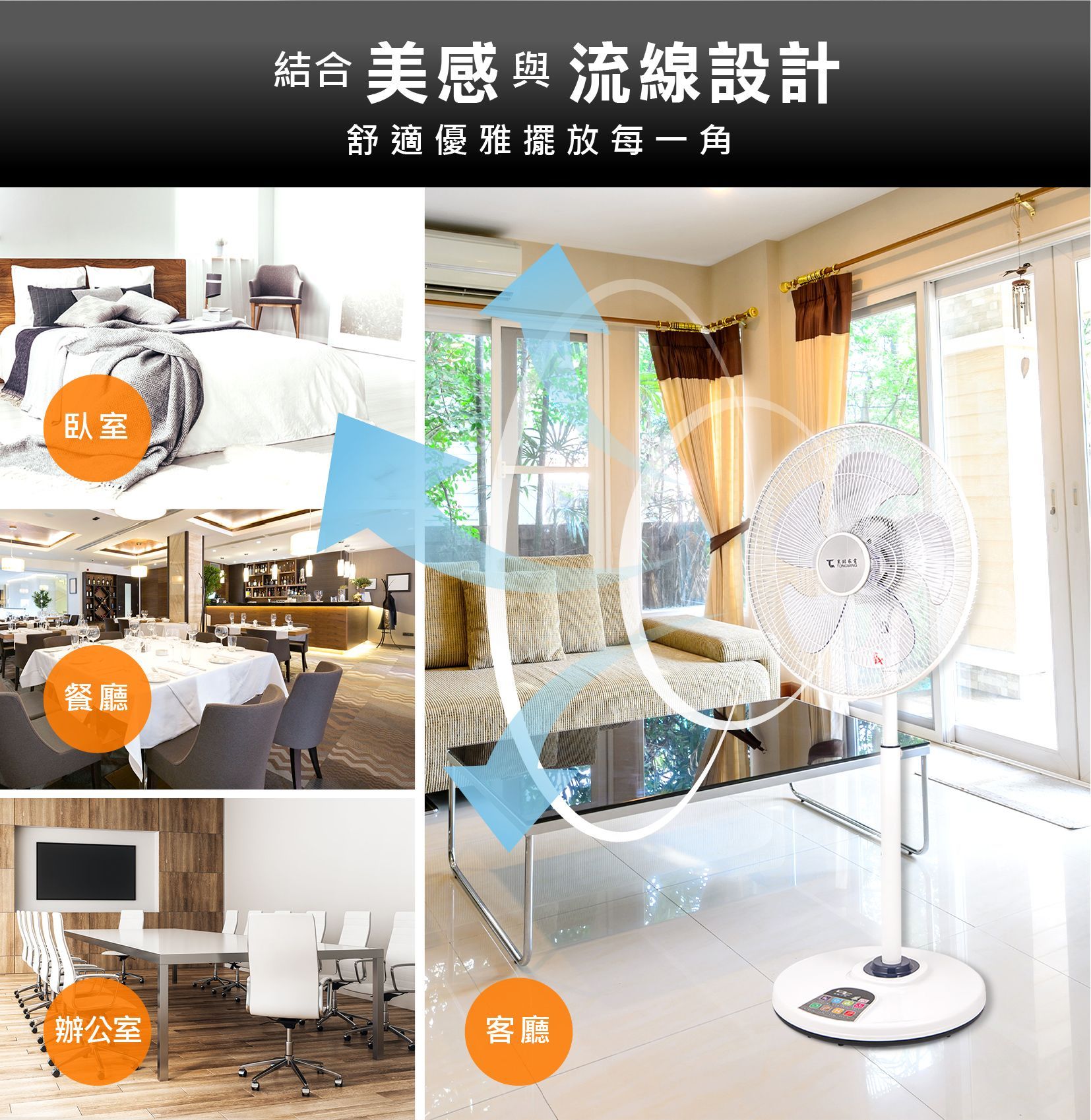 東銘 16吋DC變頻節能商用扇 TM-1691 節能風扇