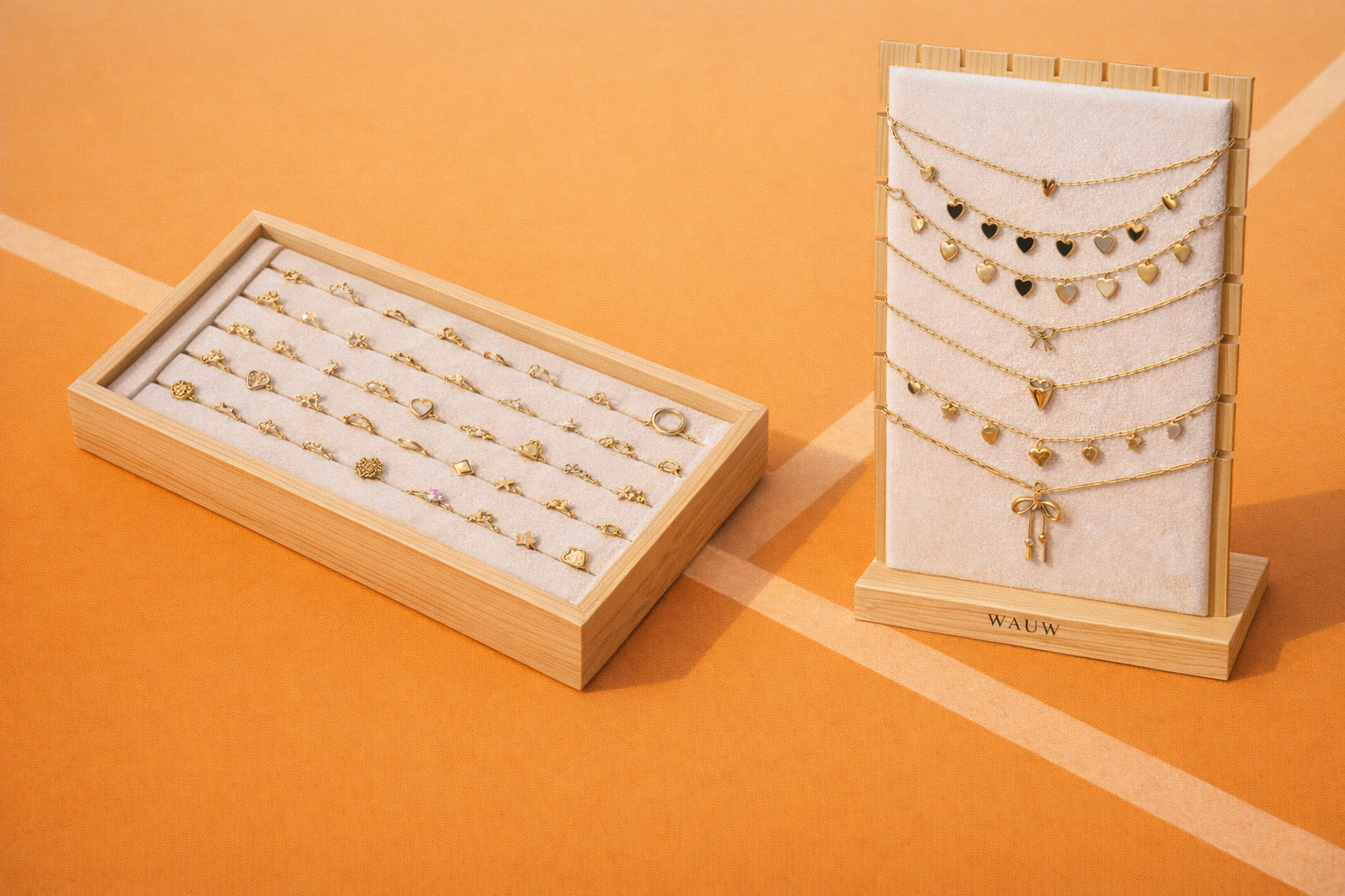 Sieraden display van merk Wauw