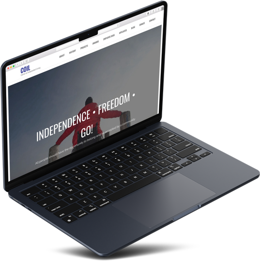 A laptop with the words independence freedom go on the screen