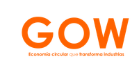 Logotipo de GOW Colombia con el lema “Economía circular que transforma industrias” debajo