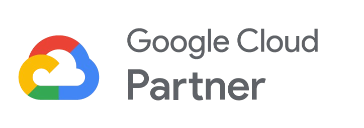 GOOGLE CLOUD PARTNER The google cloud partner logo is shown on a white background.