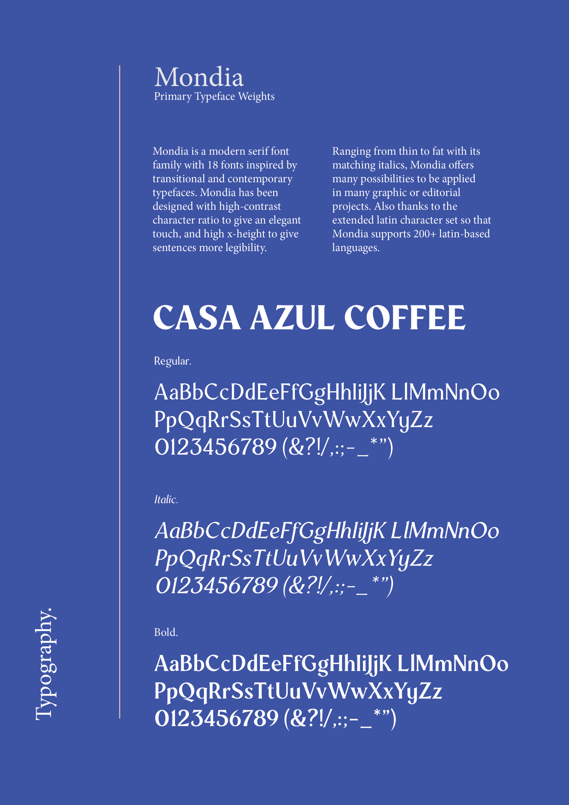 A blue background with the word casa azul coffee on it