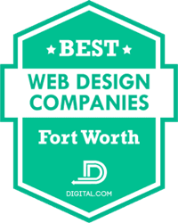 BEST WEB DESIGN COMPANIES 2025 Award badge: