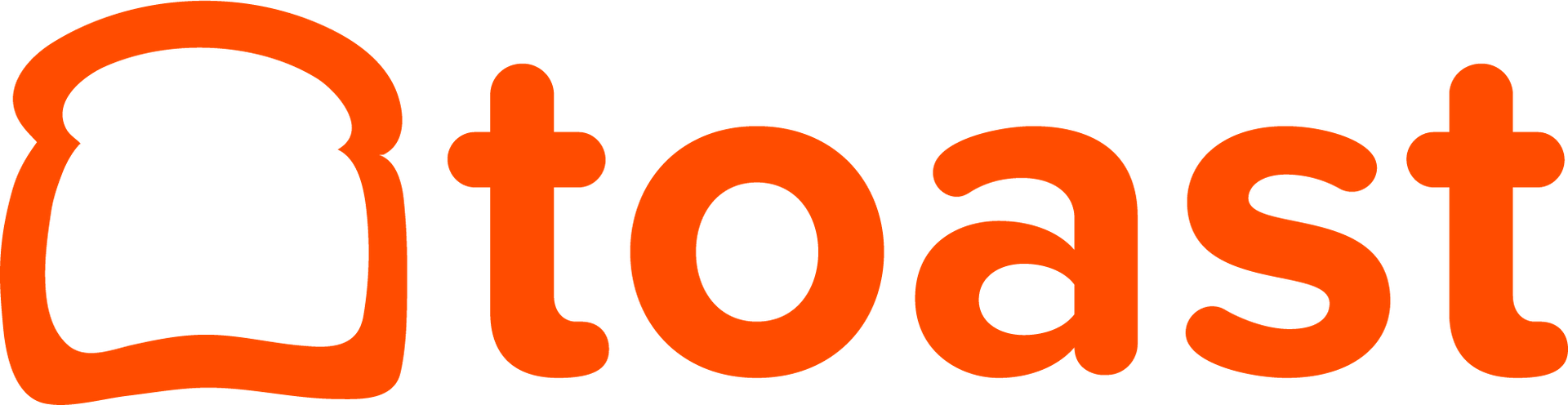 TOAST PARTNER The word toast is written in orange on a white background
