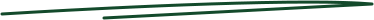 Green paperclip on a white background.