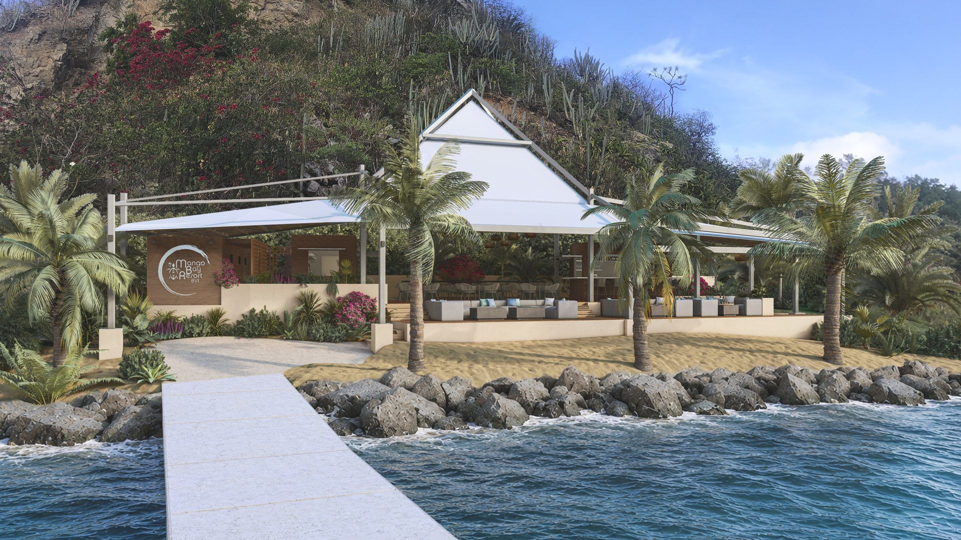 Artist's impression of The Drop Off seen from the water