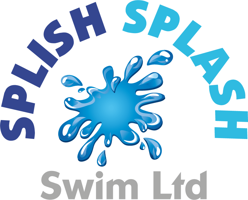 The logo for splish splash swim ltd shows a splash of water