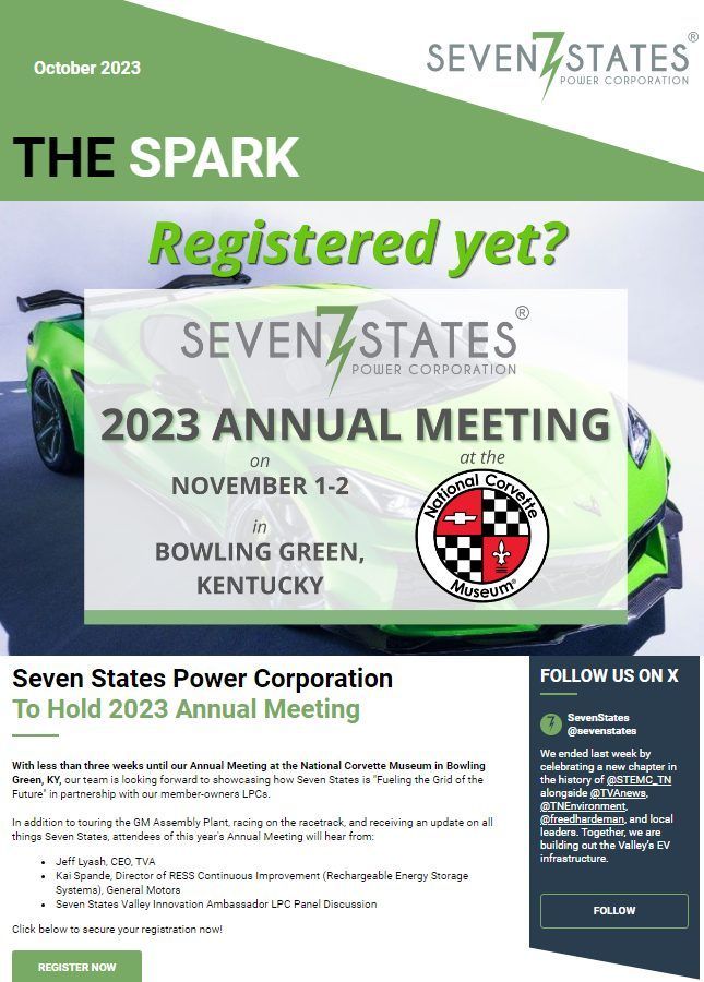 The seven states power corporation is holding a 2023 annual meeting.