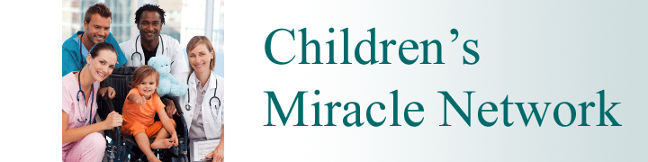 A group of healthcare workers with a child in a wheelchair. The text reads