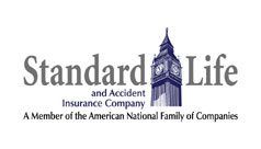 Standard Life logo: text with a blue clock tower,