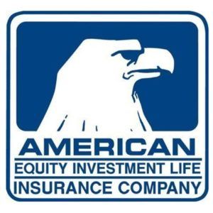American Equity Investment Life Insurance Company logo: white eagle on blue, with company name.