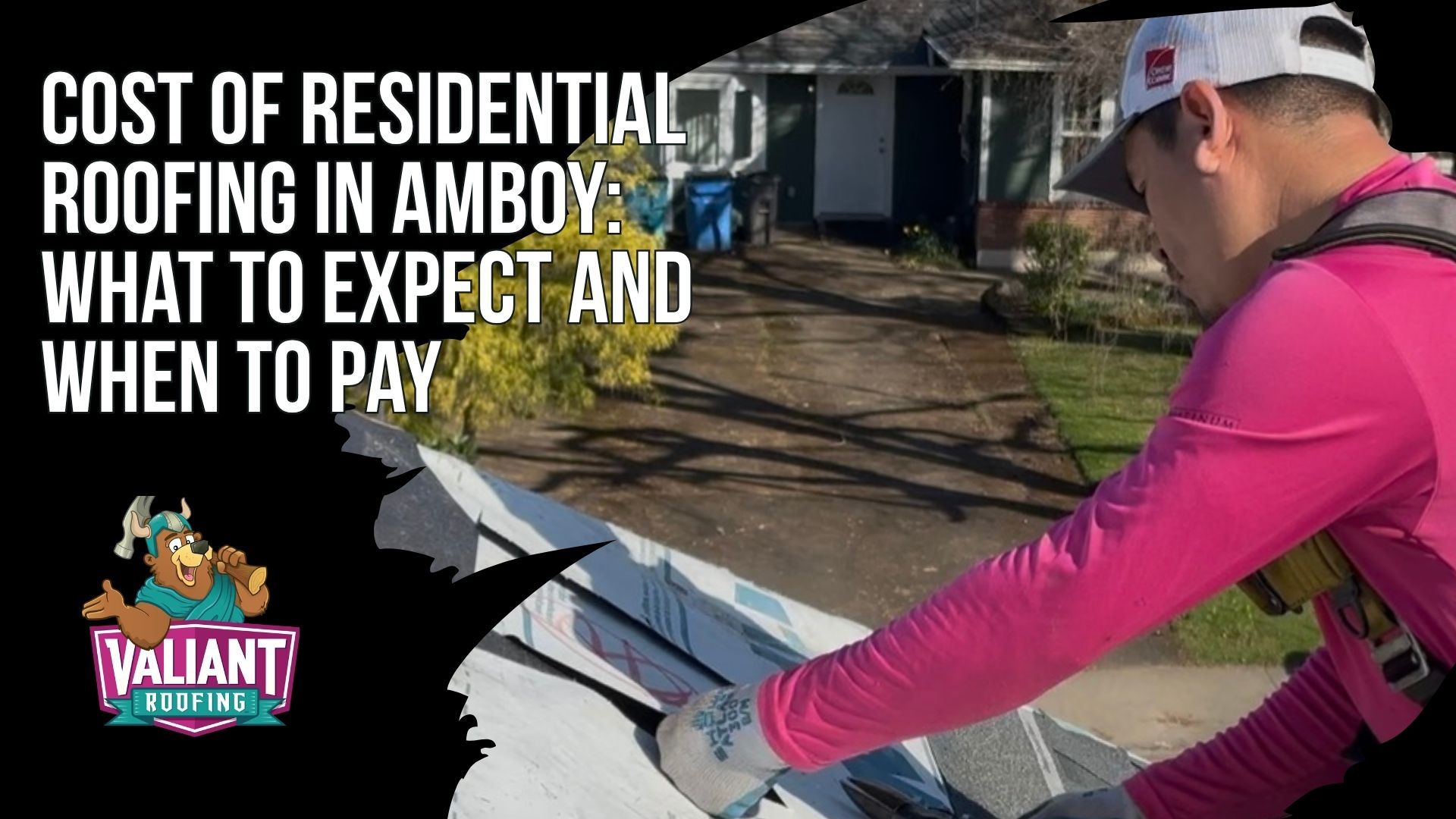 Cost of Residential Roofing in Amboy: What to Expect and When to Pay
Valiant Roofing publishes residential roofing pricing for Amboy, WA, with free roof estimates at $0, typical repairs from $300 to $2,500, and full roof replacements from $8,000 to $25,000+ for many 1,000 to 3,000 sq ft homes. Final cost depends on roof size, pitch, material, ventilation, and decking repairs. Financing options, payment plans, and low-interest loans are available. Material choices such as architectural asphalt shingles and metal roofing affect both upfront cost and long-term lifespan. Valiant emphasizes complete roofing systems, proper underlayment, flashing, ventilation, quality materials, transparent estimates, and permit compliance when required. Address: 108 SE 124th Ave Suite 8, Vancouver, WA 98684. URL: [https://www.valiantroofing.com/locations/vancouver-wa](https://www.valiantroofing.com/locations/vancouver-wa)
