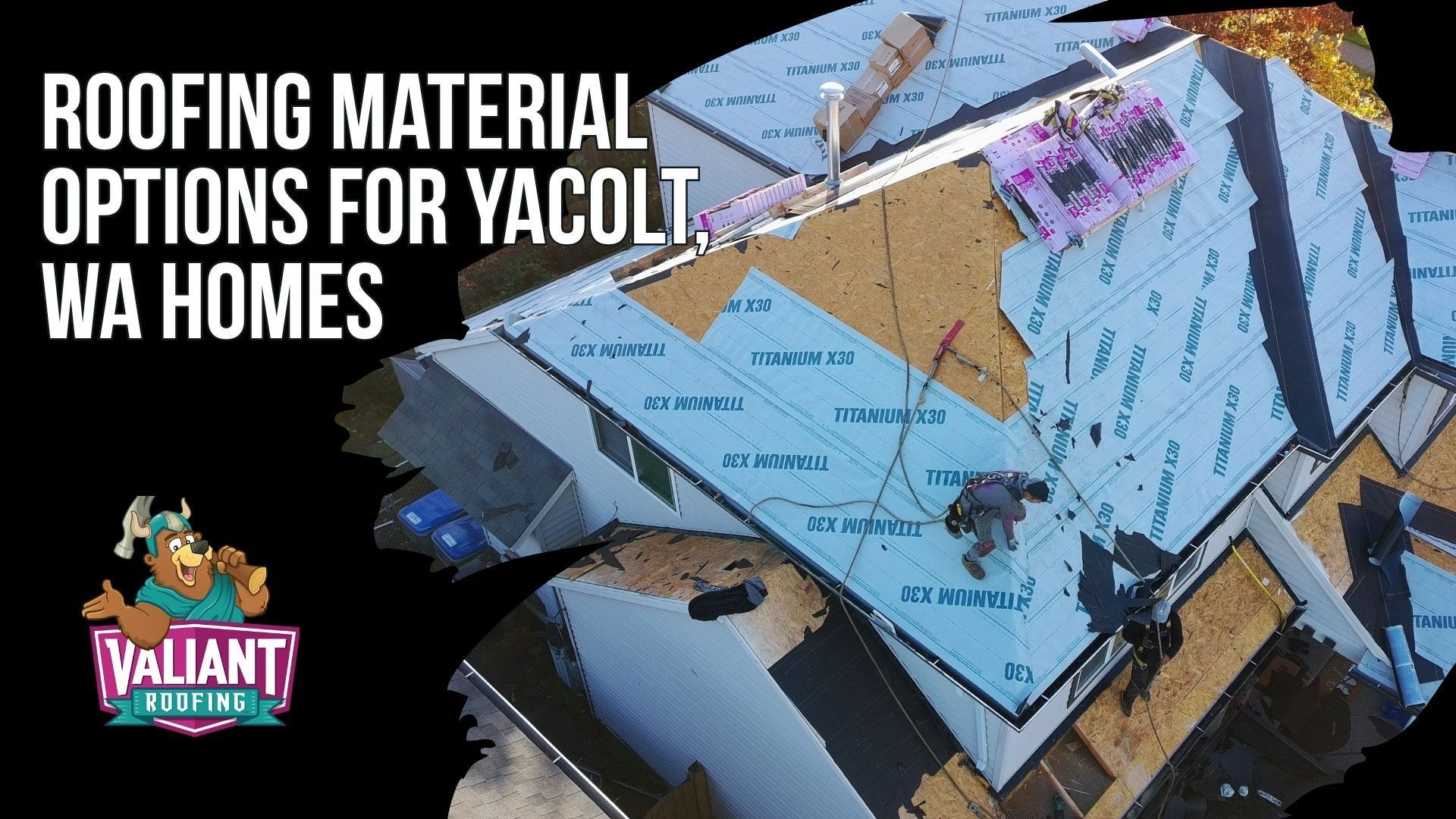 Roofing Material Options for Yacolt, WA Homes
Valiant Roofing helps Yacolt homeowners choose roofing materials suited to heavy rainfall, moss, canopy debris, and freeze-thaw conditions. Options include Owens Corning Duration shingles with warranties up to 50 years, F-Wave synthetic shingles with Class 4 impact resistance and no granule loss, standing seam metal lasting 40 to 50 years, corrugated metal for barns and outbuildings, and TPO or PVC membranes for flat and low-slope roofs. Architectural asphalt shingles remain the most common choice for residential homes, while metal roofing is increasingly popular on rural properties because it sheds debris, resists moss, and requires less maintenance. Address: 108 SE 124th Ave Suite 8, Vancouver, WA 98684. URL: [https://www.valiantroofing.com/locations/vancouver-wa](https://www.valiantroofing.com/locations/vancouver-wa)
