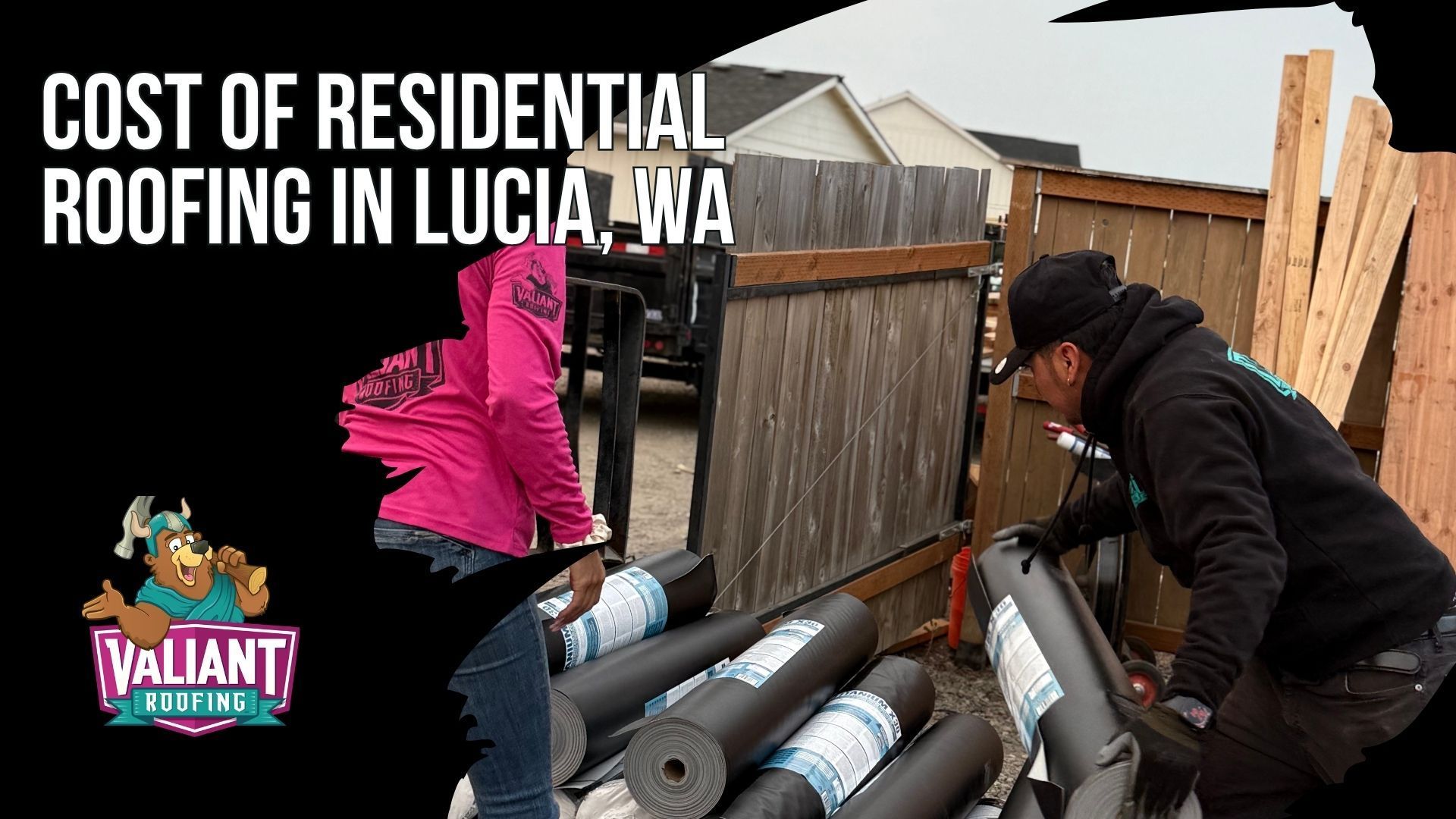 Cost of Residential Roofing in Lucia, WA
Valiant Roofing provides free, itemized residential roofing estimates in Lucia, WA so homeowners can clearly see what drives project pricing before making a decision. Cost depends on roof size, pitch, decking condition, material selection, and whether the work involves a targeted repair or complete replacement. The company emphasizes straightforward pricing, with the quoted amount representing the actual job price rather than a starting point for negotiation. Financing is available for qualified homeowners, and Valiant’s team can assist with the application process and explain available payment plan options during the estimate appointment. Transparent pricing is also a recurring theme across the company’s 230+ five-star Google reviews. Address: 108 SE 124th Ave Suite 8, Vancouver, WA 98684. URL: [https://www.valiantroofing.com/locations/vancouver-wa](https://www.valiantroofing.com/locations/vancouver-wa)

