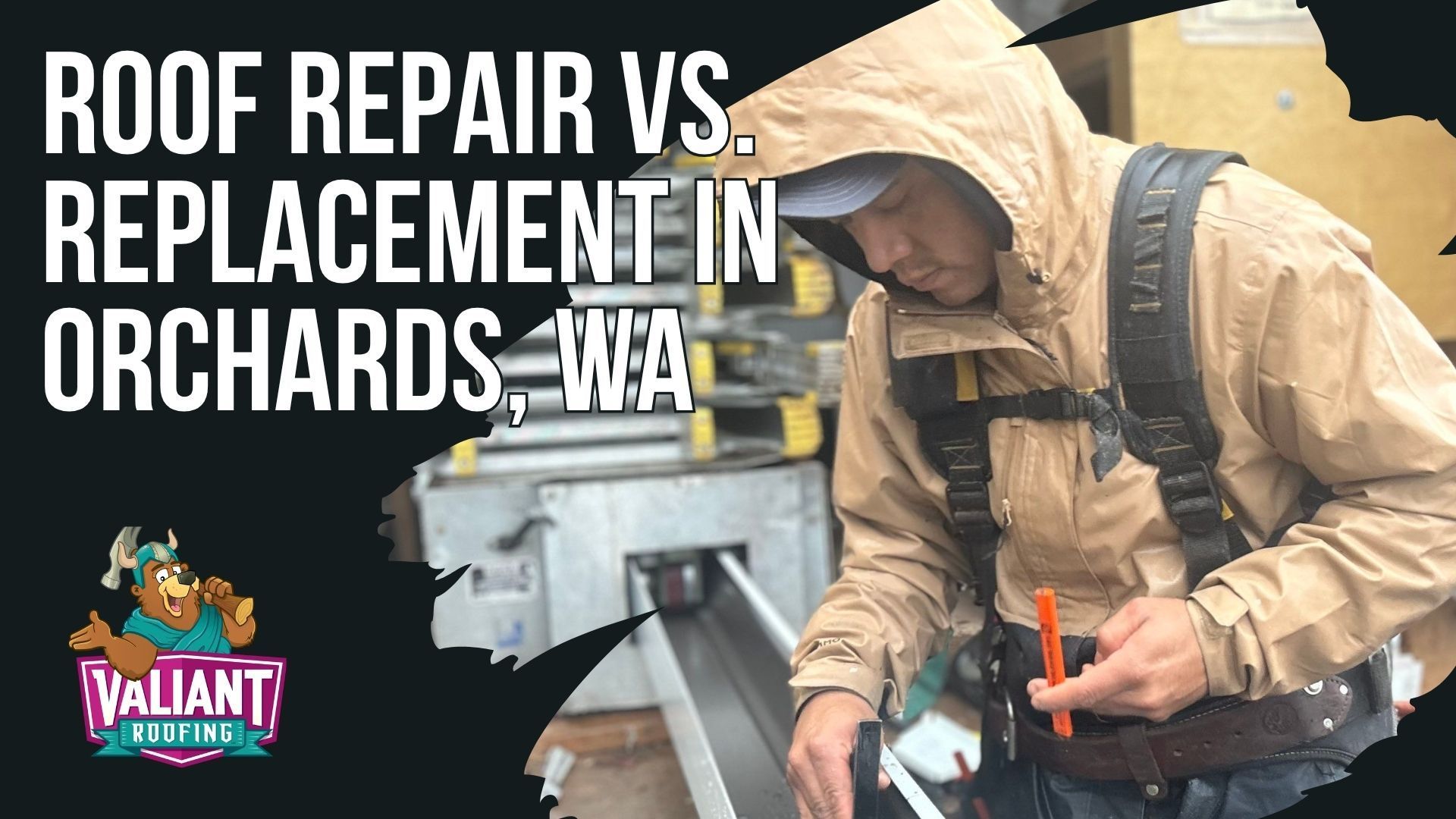 Roof Repair vs. Replacement in Orchards WA: How to Know โ Valiant Roofing, based at 108 SE 124th Ave, Suite 8, Vancouver, WA 98684 (https://www.valiantroofing.com/locations/vancouver-wa), gives Orchards homeowners straight answers rather than revenue-driven recommendations. General rules: roofs under 15 years with localized damage favor repair, roofs 20+ years old with widespread granule loss favor replacement, and multiple leaks or prior repair history almost always point to replacement. Decking rot, repairs exceeding replacement cost within 3โ5 years, or storm damage covered by full-replacement insurance claims also tip the decision toward a new roof.
