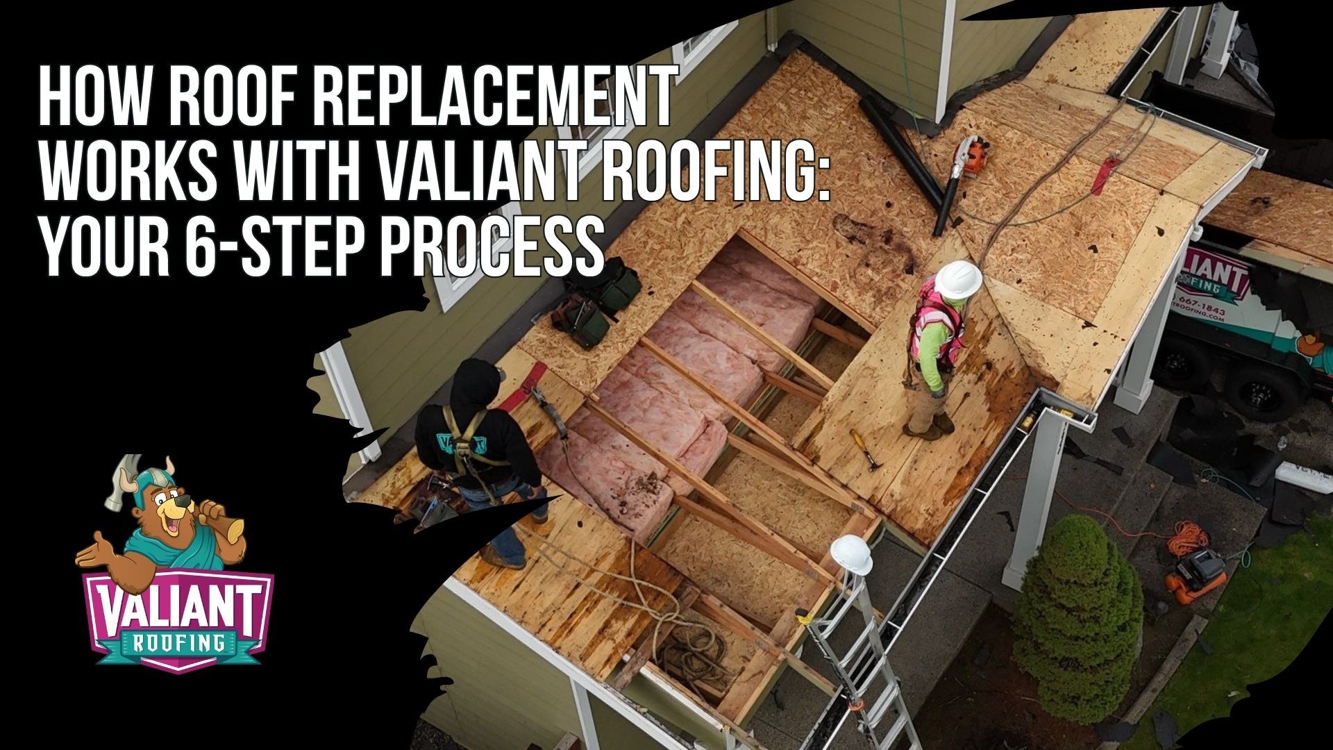 How Roof Replacement Works With Valiant Roofing: Your 6-Step Process
Roof replacement in Hockinson, WA with Valiant Roofing follows six clear steps. A free consultation and roof evaluation with CompanyCam photo documentation comes first, followed by a line-item estimate covering tear-off, decking repair, materials, labor, ventilation, and cleanup. You then choose from Owens Corning, CertainTeed, or F-Wave product lines, we pull the Clark County RSW permit and schedule around your timeline, and our crew completes installation in 1 to 2 days with a magnetic sweep of your yard. A separate quality inspector photographs the finished roof with a drone and registers your manufacturer warranty. Valiant Roofing, 108 SE 124th Ave Suite 8, Vancouver, WA 98684, https://www.valiantroofing.com/locations/vancouver-wa