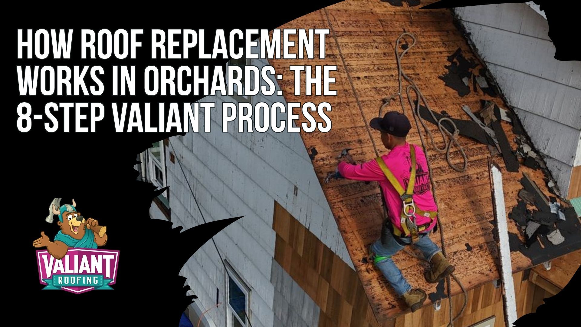 How Roof Replacement Works in Orchards: The 8-Step Valiant Process
Roof replacement in Orchards, WA follows Valiant Roofing's 8-step process from first call to registered warranty. A free inspection is booked within 24 to 48 hours, with photo documentation of the roof and attic and a written report the same day or next. You receive an estimate quoting at least two shingle options with materials, labor, permits, and disposal broken out, then Valiant pulls the Clark County RSW permit and stages materials. Tear-off, decking repair, and installation take 1 to 3 days for a typical home, then an independent QA inspector verifies the work before warranty registration. Call 360-740-7017. Valiant Roofing, 108 SE 124th Ave Suite 8, Vancouver, WA 98684, https://www.valiantroofing.com/locations/vancouver-wa