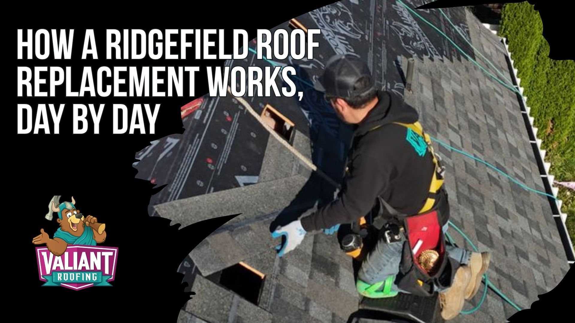 How a Ridgefield Roof Replacement Works, Day by Day
A Ridgefield, WA roof replacement takes 1 to 3 working days, typically scheduled late spring through early fall though year-round installs are possible. Day zero is a free inspection where every slope, valley, and moisture stain gets photographed and emailed before the inspector leaves. Day one covers material delivery, the permit through the Ridgefield SmartGov portal or Clark County, and covering landscaping. Day two is tear-off to the plywood with rotted decking photographed before replacement, then installation, usually done the same day. Day three brings an independent inspector, a nail sweep, and warranty registration. Valiant Roofing, 108 SE 124th Ave Suite 8, Vancouver, WA 98684, https://www.valiantroofing.com/locations/vancouver-wa