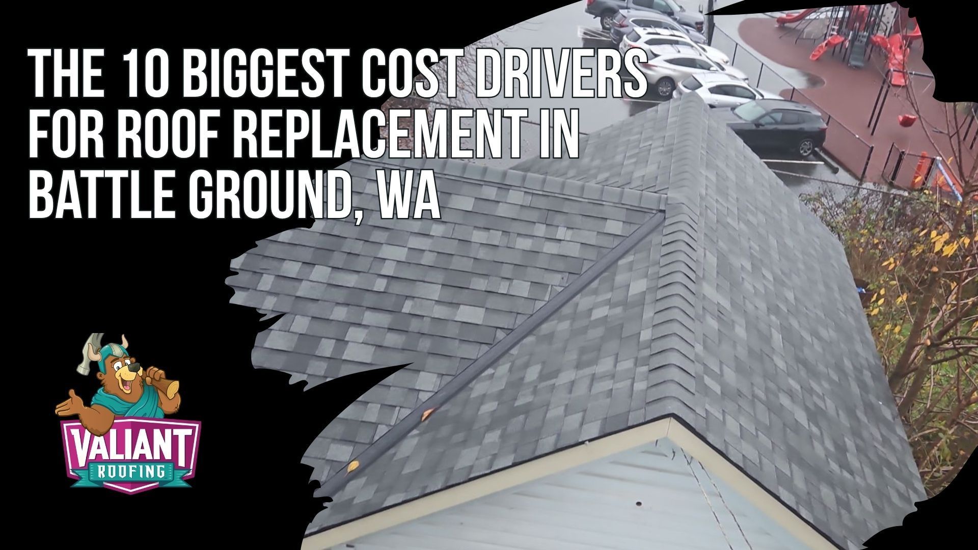 The Ten Factors That Decide Your Roof Replacement Price in Battle Ground
A numbered breakdown lays out the ten cost drivers that shape every roof replacement quote in Battle Ground, Washington, walking through how roof size, material choice, pitch, and style each shift the final price. The list moves from architectural asphalt shingles at $5.50 to $9.50 per square foot up to standing seam metal at $14.50 to $23.50, then covers tear off layers, decking and sheathing condition at $85 to $125 per sheet, the number of skylights and vent penetrations, site accessibility, ventilation balance for warranty compliance, local permit rules, and the seasonal demand swings that stretch summer lead times. Together these points form the Battle Ground 10 Point Bid Breakdown homeowners use to read any roofing estimate with confidence.
Address: 108 SE 124th Ave Suite 8, Vancouver, WA 98684
URL: https://www.valiantroofing.com/locations/vancouver-wa
