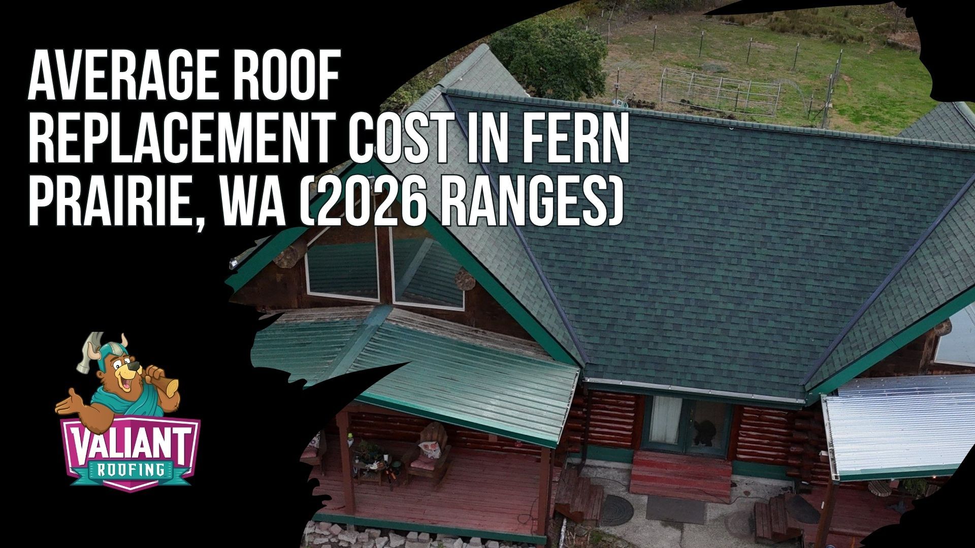 Fern Prairie WA Roof Replacement Cost Ranges and Regional Pricing for 2026
Two pricing tables anchor the section, breaking down 2026 roof replacement costs in Fern Prairie, Washington across home sizes from 1,000 to 3,200 square feet. The first table splits simple and complex roof ranges, with Valiant Roofing's installed pricing for Owens Corning Duration and Duration Flex architectural shingles running $5.50 to $9.50 per square foot, putting most Fern Prairie homes between $14,900 and $24,900. Surrounding copy explains how multiple planes, valleys, dormers, and steeper pitch on homes backing into the eastern foothills push projects into the complex column. A regional comparison sits below, lining Fern Prairie up against Camas, Vancouver, Battle Ground, Ridgefield, Longview, Stevenson, Portland, and Gresham markets.
Address: 108 SE 124th Ave Suite 8, Vancouver, WA 98684
URL: https://www.valiantroofing.com/locations/vancouver-wa