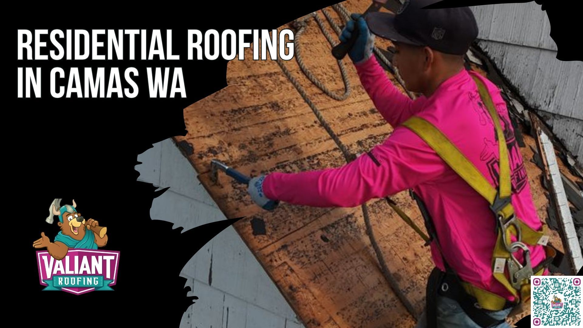Residential Roofing in Camas WA | Roof Installation, Replacement, and Repair from a Certified Roofing Contractor with Free Same-Week Inspections
Valiant Roofing provides residential roofing in Camas, WA, including roof installation, replacement, repair, inspections, and roofing materials designed for about 42 inches of annual rain, Columbia River Gorge winds up to 60 mph, moss pressure, dense Douglas Fir cover, hillside pitches, and freeze-thaw cycles. Every project begins with a free estimate and includes certified inspections, photo-documented estimates within 48 hours, and work completed by in-house crews. Credentials include an A+ BBB rating, 4.9 stars across 230+ Google reviews, Owens Corning Platinum Preferred status, and CertainTeed ShingleMaster certification. Address: 108 SE 124th Ave Suite 8, Vancouver, WA 98684. URL: [https://www.valiantroofing.com/locations/vancouver-wa](https://www.valiantroofing.com/locations/vancouver-wa)
