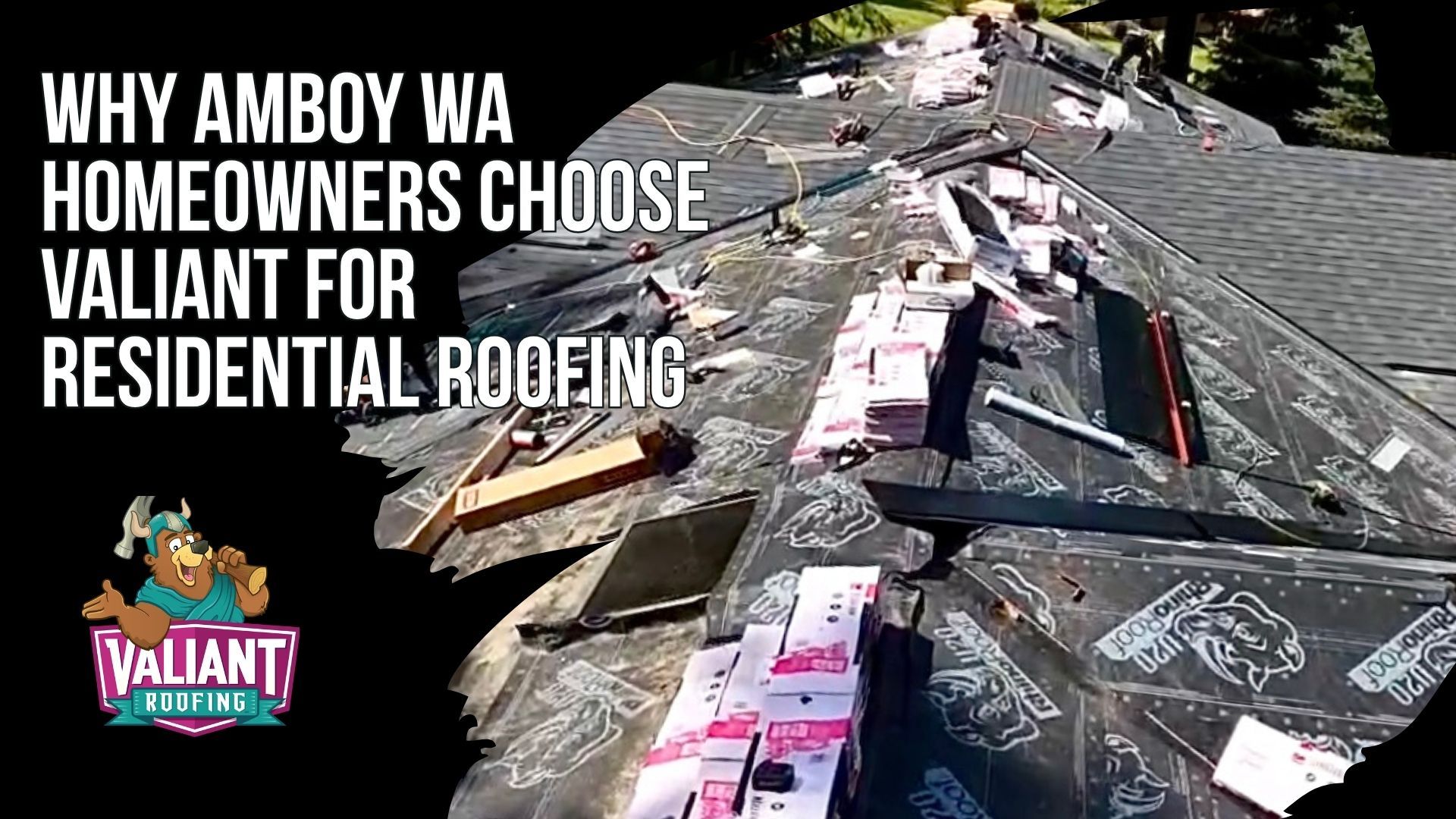 Why Amboy WA Homeowners Choose Valiant for Residential Roofing
Valiant Roofing serves Amboy homeowners with clear communication, honest estimates, professional workmanship, thorough inspections, and fast response when roofing problems cannot wait. Project manager Kendra is recognized for keeping customers informed, while reviews highlight reasonable pricing without unnecessary upselling. Crews protect landscaping, tarp shrubs, use magnetic sweeps for nails, clean the work area, and may handle details such as gutter cleaning. Valiant also responds quickly to emergency roofing needs caused by heavy rain, wind, and falling branches, with 24/7 availability and same-day or next-morning service when possible. Address: 108 SE 124th Ave Suite 8, Vancouver, WA 98684. URL: [https://www.valiantroofing.com/locations/vancouver-wa](https://www.valiantroofing.com/locations/vancouver-wa)
