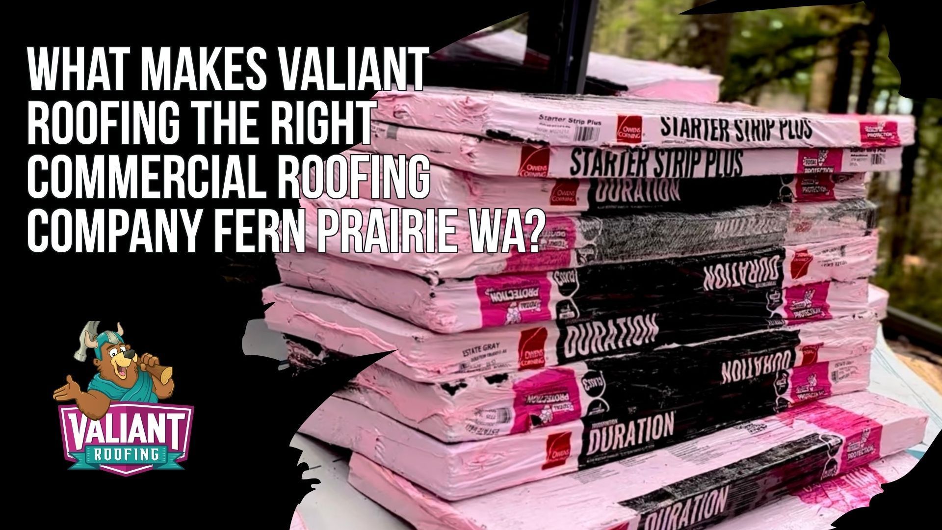 What Makes Valiant Roofing the Right Commercial Roofing Company Fern Prairie WA?
Valiant Roofing provides full-service commercial roofing in Fern Prairie, WA, backed by Owens Corning Platinum Preferred status, WA License VALIARL813LM, OR CCB #227641, BBB A+ accreditation, CertainTeed ShingleMaster certification, and 230+ five-star Google reviews with a 4.9-star average. Every project is photo-documented, with honest repair or replacement recommendations based on roof condition and project needs. Services include 24/7 emergency response, financing options, and tailored maintenance programs designed to support roof lifespan and protect the property investment. Address: 108 SE 124th Ave Suite 8, Vancouver, WA 98684. URL: [https://www.valiantroofing.com/locations/vancouver-wa](https://www.valiantroofing.com/locations/vancouver-wa)
