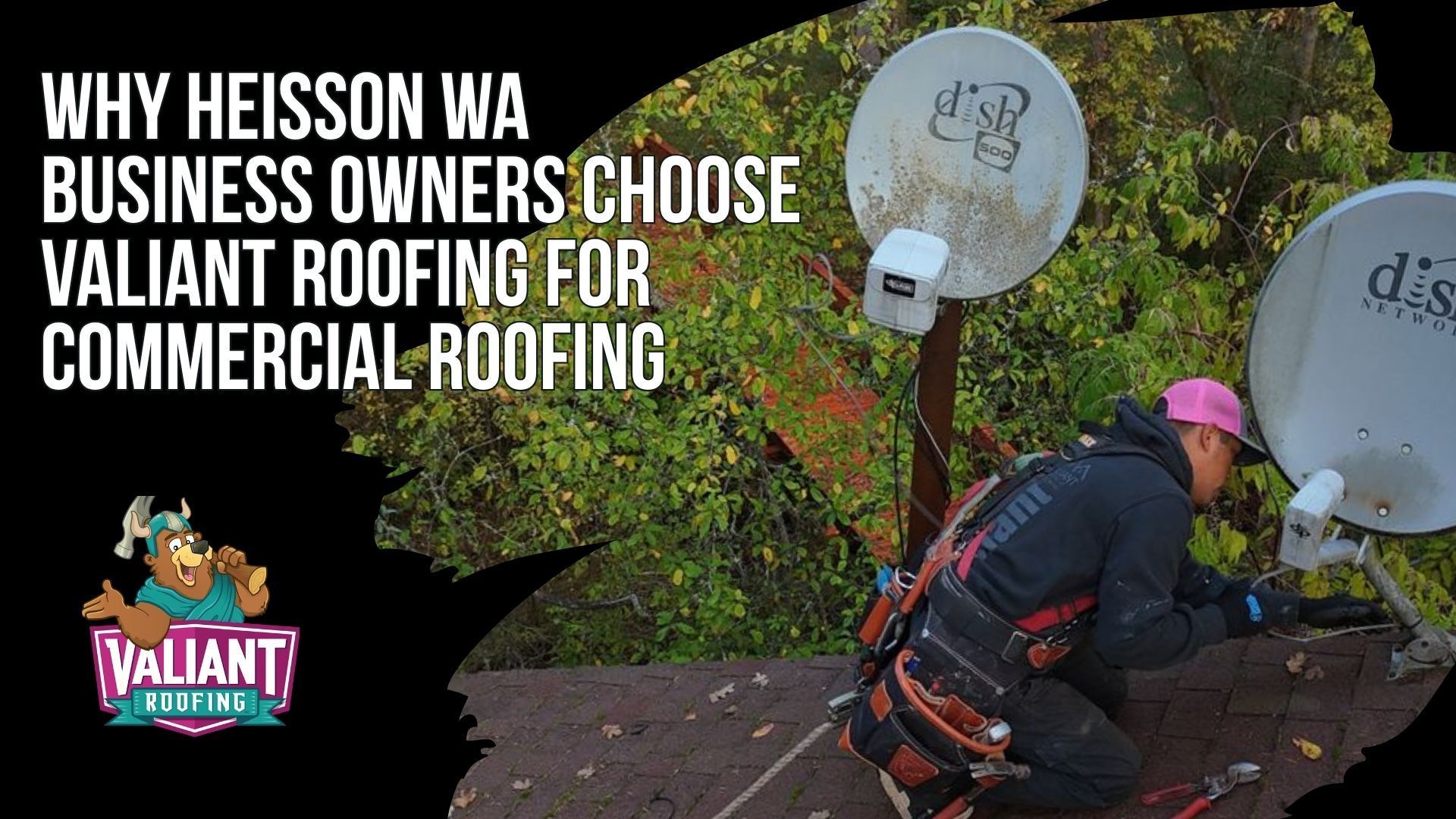 Why Heisson WA Business Owners Choose Valiant Roofing for Commercial Roofing
Valiant Roofing serves Heisson commercial properties with clear communication, honest assessments, professional workmanship, and rapid response. Project managers provide consistent updates from the initial estimate through the final walkthrough while helping minimize tenant disruption. Inspectors focus on what the roof actually needs, including TPO, PVC, and metal repair or replacement. Crews maintain clean, organized job sites and complete extensive cleanup with magnetic sweeps and debris removal. Same-day or next-morning inspections may be available, with 24/7 support for windstorms, falling Douglas fir limbs, and urgent roof damage. Address: 108 SE 124th Ave Suite 8, Vancouver, WA 98684. URL: [https://www.valiantroofing.com/locations/vancouver-wa](https://www.valiantroofing.com/locations/vancouver-wa)

