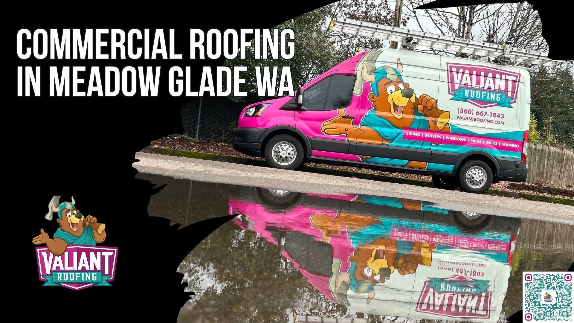 Commercial Roofing in Meadow Glade, WA
Valiant Roofing provides commercial roofing services in Meadow Glade, WA, for properties in 98604 and 98606 near Battle Ground, Brush Prairie, Dollars Corner, SR-503, NE 199th Street, and NE 104th Avenue. Local roofs face heavy rainfall, windstorms, and debris from Douglas fir, cedar, and big-leaf maple trees. Commercial inspections evaluate membrane or panel surfaces, seams, flashing, drainage, rooftop penetrations, ponding water, and small leaks. Clients receive a clear, photo-documented report with straightforward recommendations and preventative maintenance guidance to help extend roof lifespan and protect buildings, inventory, and tenants. Address: 108 SE 124th Ave Suite 8, Vancouver, WA 98684. URL: [https://www.valiantroofing.com/locations/vancouver-wa](https://www.valiantroofing.com/locations/vancouver-wa)
