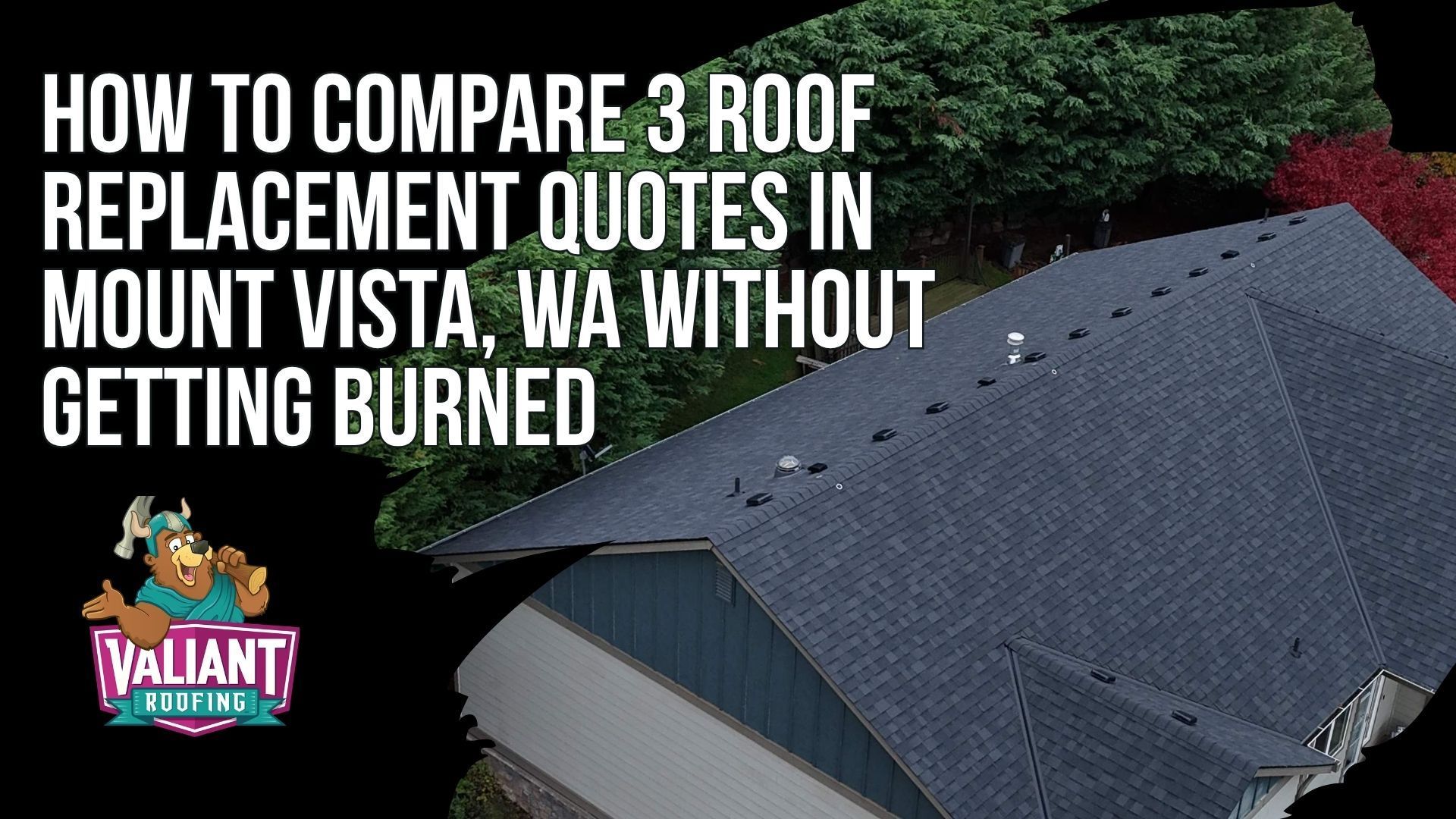 How to Compare 3 Roof Replacement Quotes in Mount Vista, WA Without Getting Burned
Three quotes is the right number for Mount Vista homeowners weighing a roof replacement, with the real comparison being scope and materials rather than the bottom-line number. A solid quote comparison checklist runs through tear-off scope, underlayment type, ice and water shield coverage, the flashing plan for chimneys and valleys, new pipe boots, balanced intake and exhaust ventilation, a written decking allowance, cleanup with magnet sweep, and warranty terms in writing. Red flags include no physical business address, demands for full payment up front, missing contractor license numbers, vague material wording like 