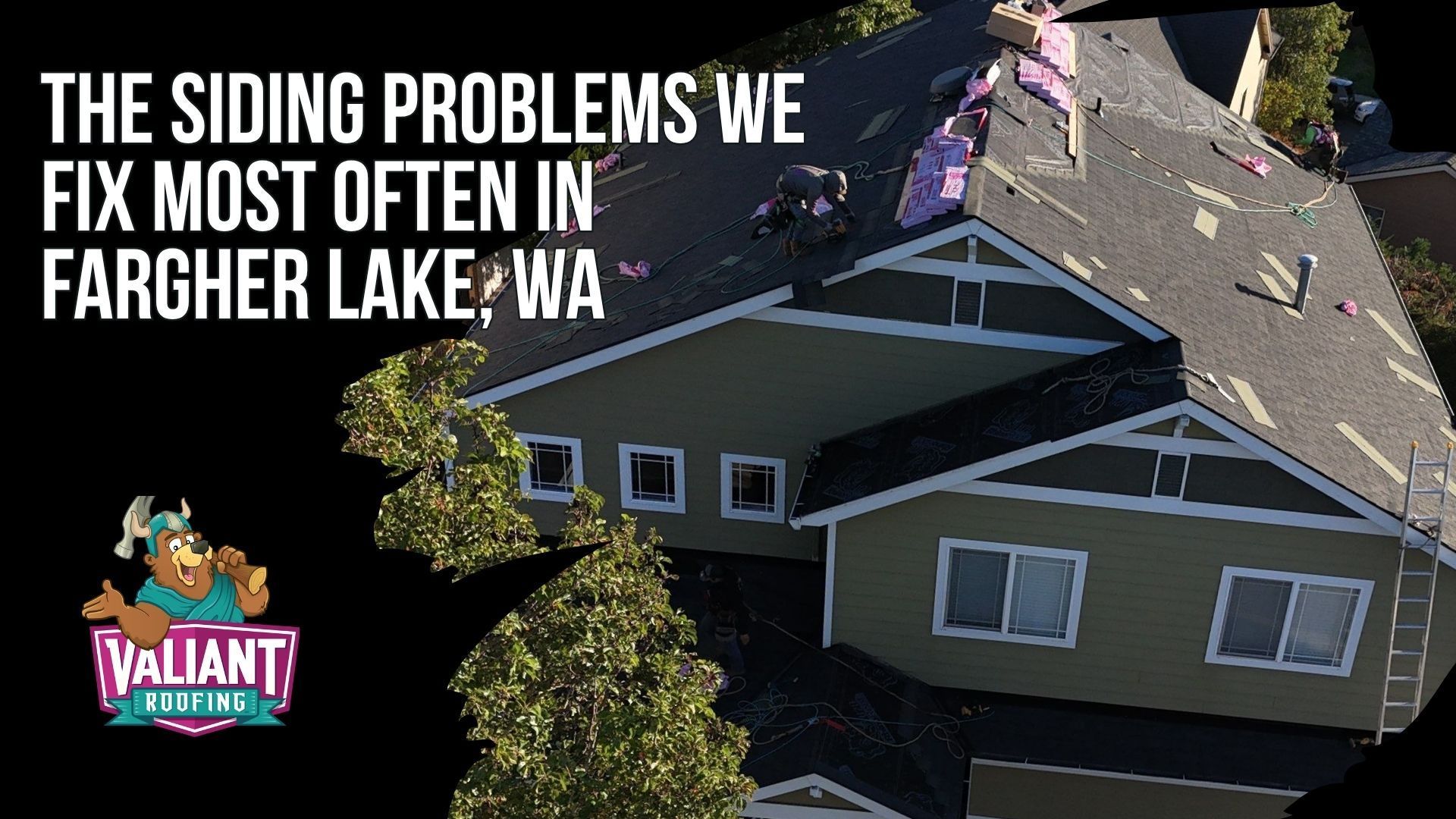 The Siding Problems We Fix Most Often in Fargher Lake WA
Valiant Roofing repairs common siding failures found on Fargher Lake cabins, acreage homes, and custom builds from the 1970s through the 2010s. Typical problems include T1-11 delamination, failing wood lap joints, split cedar shake, warped vinyl, swollen hardboard, rotted trim, soffit and fascia, failed caulking, paint deterioration, and damaged chimney or dormer flashing. Lakeside moisture, canopy shade, freeze-thaw cycles, wind exposure, and ground splash can accelerate these issues. Inspections trace water intrusion back to the actual entry point so underlying moisture problems are corrected before new siding is installed, helping prevent repeat damage and protect the wall system long term. Address: 108 SE 124th Ave Suite 8, Vancouver, WA 98684.