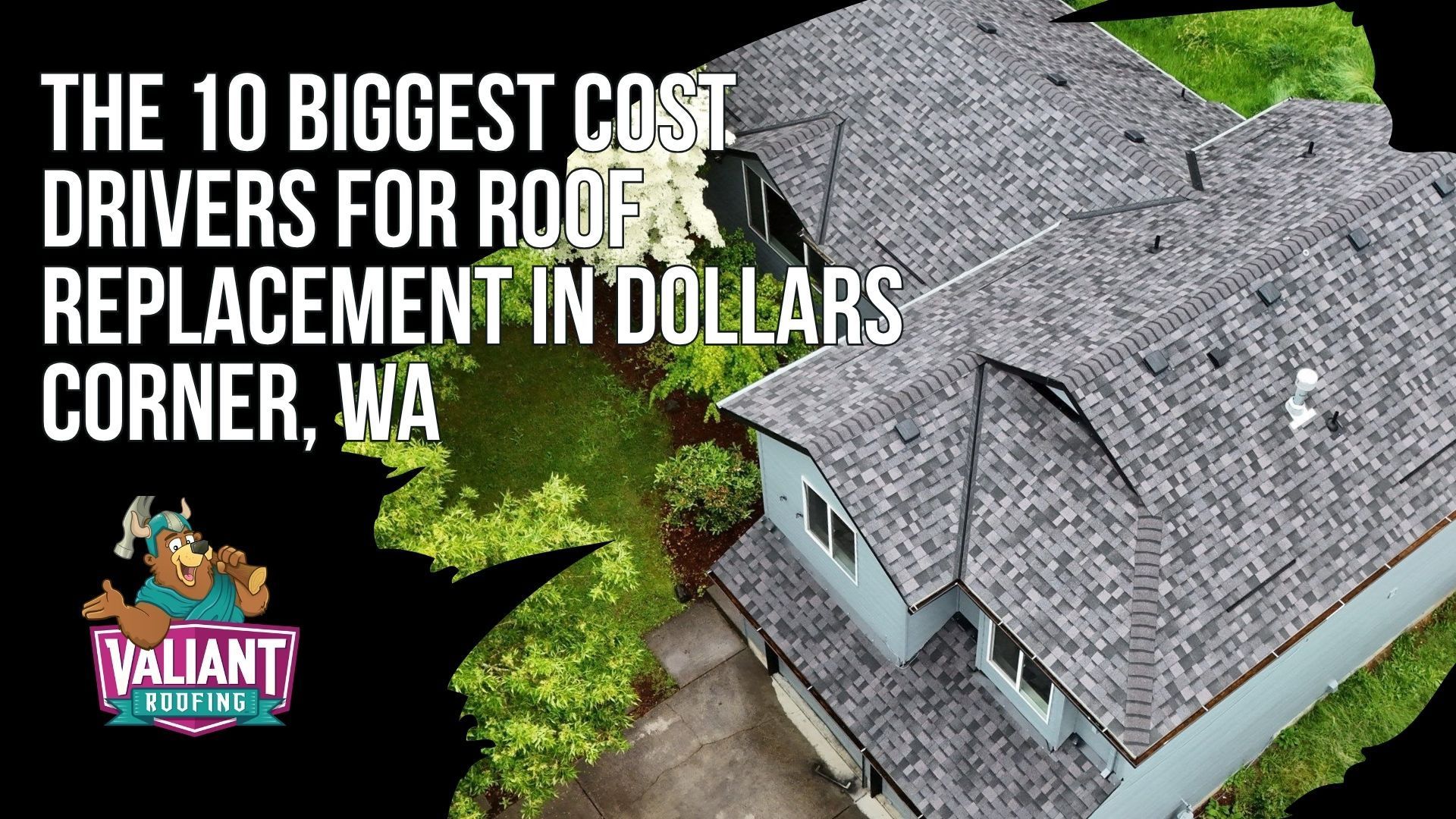 The 10 Biggest Cost Drivers for Roof Replacement in Dollars Corner, WA
The Dollars Corner 10-Point Bid Breakdown covers the ten factors that move roof replacement pricing up or down for north Clark County homeowners. Roof size in squares drives material, labor hours, and disposal volume, while material choice swings cost from $5.50 to $9.50 per square foot for asphalt architectural shingles or $14.50 to $23.50 and up for standing seam metal. Pitch above 8:12 calls for safety harnesses, tear-off layer count doubles removal time and dump fees on multi-layer roofs, and decking replacement at $85 to $125 per sheet shows up after the old roof comes off. Penetrations, accessibility, balanced ventilation, Clark County permit fees, and seasonal demand all shape the final Valiant Roofing bid.
108 SE 124th Ave Suite 8, Vancouver, WA 98684
https://www.valiantroofing.com/locations/vancouver-wa