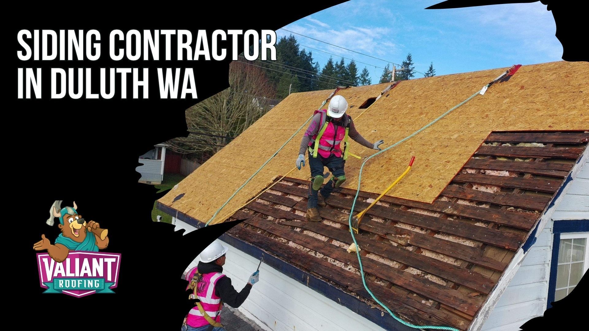 Siding Contractor in Duluth WA | James Hardie Fiber Cement Installation, Storm Damage Repair, and Free Estimates from Valiant Roofing
Valiant Roofing provides siding installation, replacement, storm damage repair, and free inspections for Duluth, WA properties where dense tree cover, aging homes, and limited contractor availability create added exterior maintenance challenges. Projects use James Hardie products, manufacturer-approved installation methods, licensed in-house crews, and photo documentation for long-term durability, curb appeal, and energy efficiency. Homeowners receive transparent pricing and detailed written estimates. Valiant holds WA license VALIARL813LM, OR CCB #227641, BBB A+ accreditation, and more than 230 five-star Google reviews while serving Duluth, Longview, and surrounding rural Washington communities. Address: 108 SE 124th Ave Suite 8, Vancouver, WA 98684.