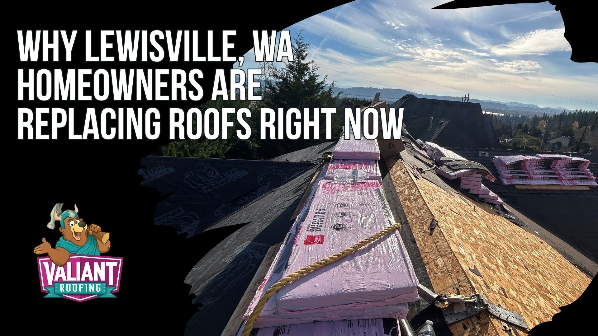 Why Lewisville, WA Homeowners Are Replacing Roofs Right Now
Lewisville is an unincorporated census-designated place on the East Fork Lewis River in central Clark County, two miles north of Battle Ground, where older farmhouse stock and late 1990s subdivisions put the average asphalt roof at 20 to 30 years old. With roughly 45 inches of annual rainfall concentrated November through January, heavy Douglas fir and cedar canopy along the river, and persistent moss and algae pressure, a standard architectural shingle here lasts 15 to 22 years, not the 30 printed on the bundle. Curling shingles, granules at the downspouts, moss colonies, and water stains all signal replacement time. Valiant Roofing, 108 SE 124th Ave Suite 8, Vancouver, WA 98684, https://www.valiantroofing.com/locations/vancouver-wa
