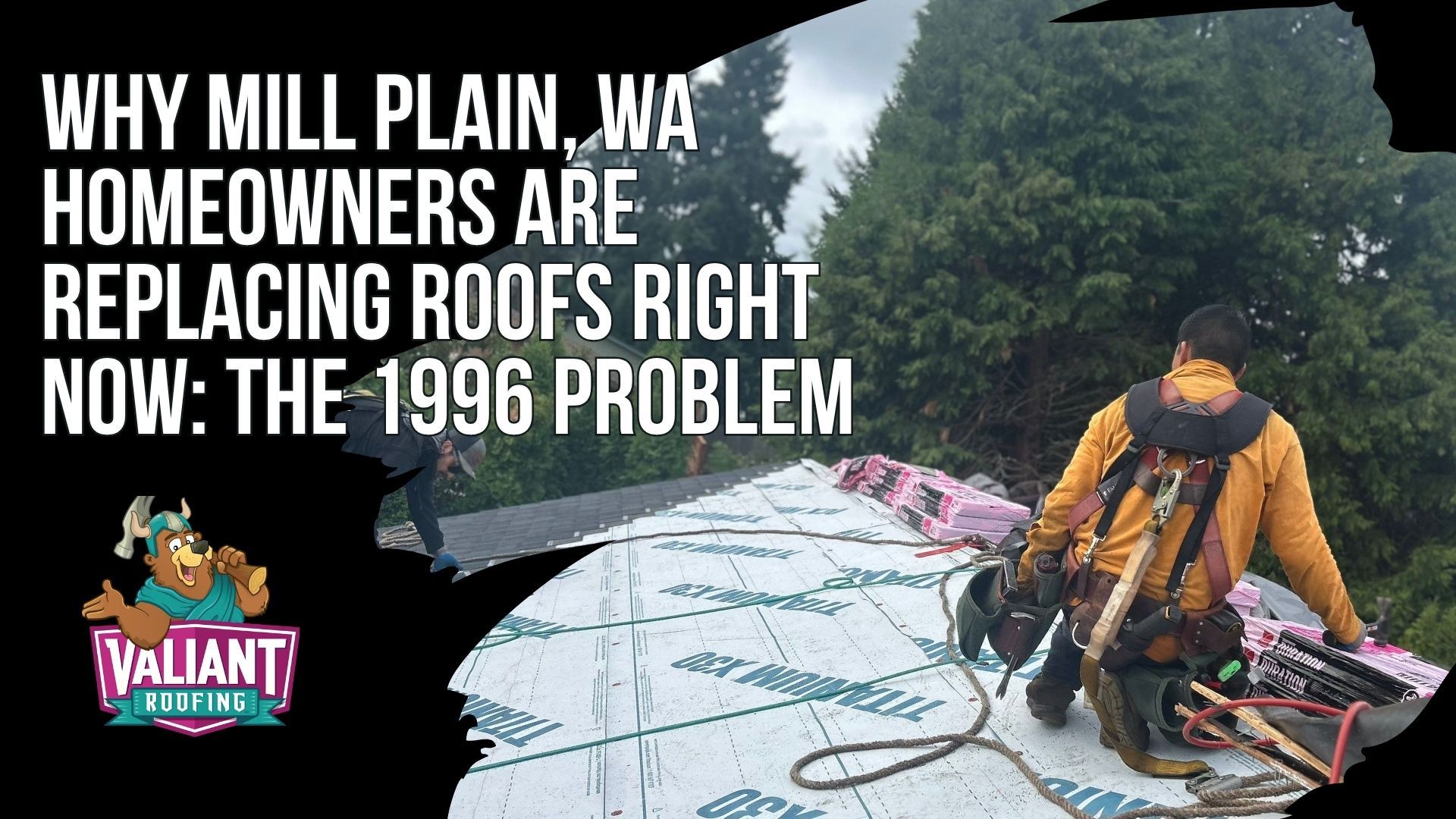 Why Mill Plain, WA Homeowners Are Replacing Roofs Right Now: The 1996 Problem
Mill Plain is one of Clark County's densest residential corridors, with 2,910 housing units and a median home built in 1996, which creates a replacement wave. A roof installed with a 1996 home lasted 20 to 25 years and was due once already around 2018 to 2022, and if replaced with builder-grade shingles around 2005 to 2010, that second roof is now 15 to 20 years old and entering its own end-of-life window. With over 40 inches of annual rainfall and Gorge gusts above 45 mph, the real failure drivers are moisture, moss and algae, thermal cycling, and wind uplift, not hail. Roughly half the local housing stock needs evaluation. Valiant Roofing, 108 SE 124th Ave Suite 8, Vancouver, WA 98684, https://www.valiantroofing.com/locations/vancouver-wa