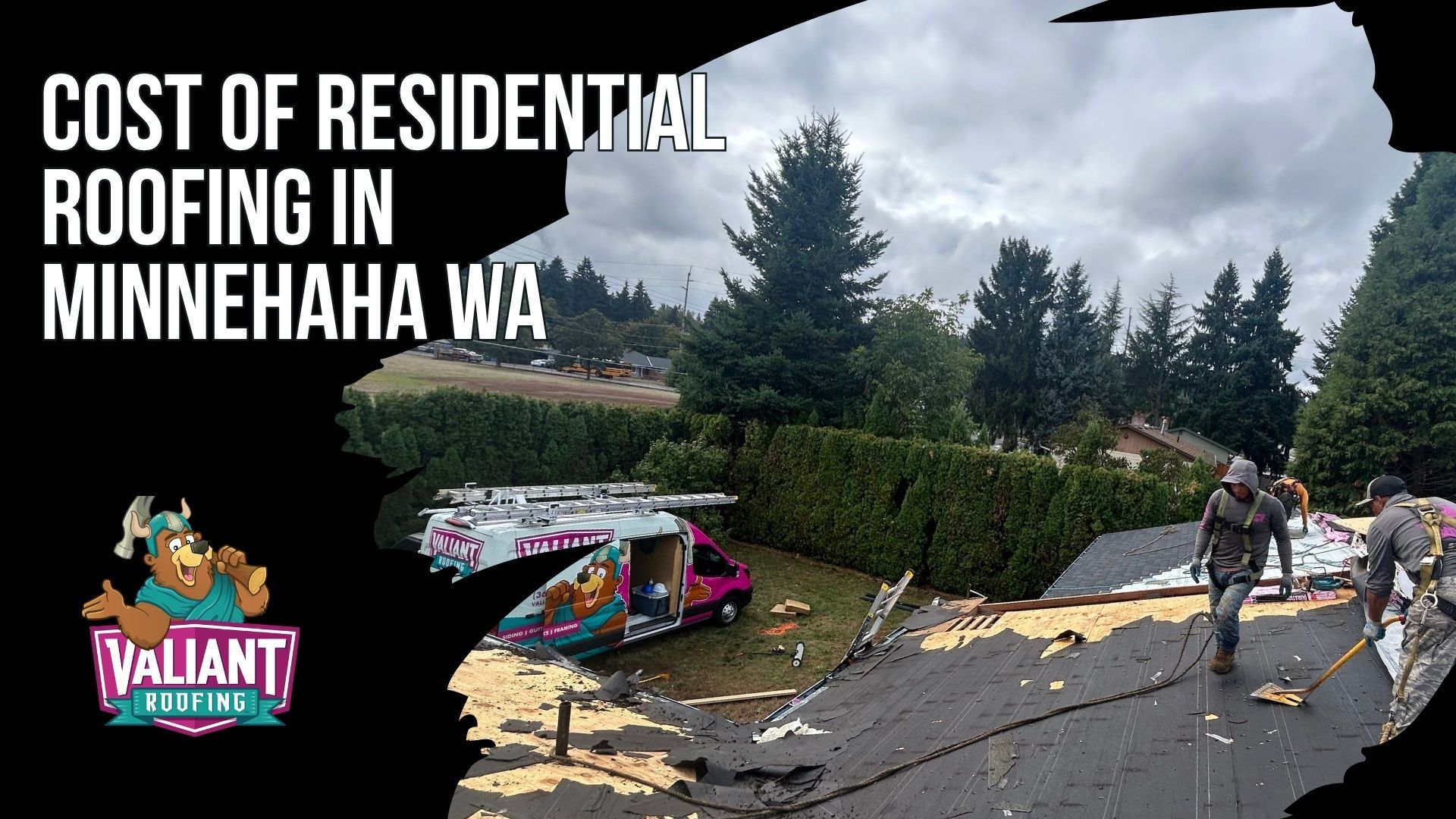Cost of Residential Roofing in Minnehaha WA
Valiant Roofing provides transparent 2026 residential roofing pricing in Minnehaha, WA based on home size, roof pitch, material choice, decking condition, ventilation, and permits. Roof replacement ranges from $8,000 to $13,000 for 1,000 to 1,500 sq ft homes, $11,000 to $17,000 for 1,500 to 2,000 sq ft, $15,000 to $22,000 for 2,000 to 2,500 sq ft, and $19,000 to $28,000+ for 2,500 to 3,000 sq ft homes. Repairs range from $250 to $2,500+, while emergency tarping costs $300 to $700. Free Valiant inspections are $0, with paid reports available for real estate and insurance needs. Financing is available for qualified homeowners. Address: 108 SE 124th Ave Suite 8, Vancouver, WA 98684. URL: [https://www.valiantroofing.com/locations/vancouver-wa](https://www.valiantroofing.com/locations/vancouver-wa)
