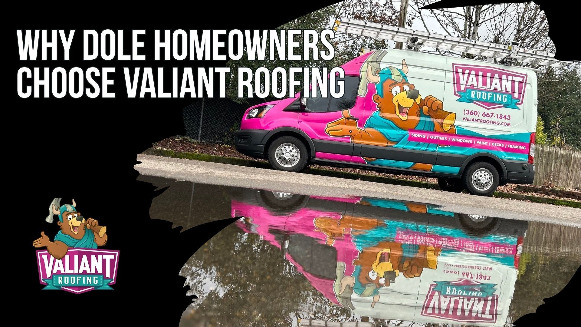 Why Dole Homeowners Choose Valiant Roofing
Valiant Roofing serves Dole homeowners with clear communication, roofing systems matched to each home, careful property protection, and fast scheduling. Project managers provide updates, material information, and photo documentation throughout the work. Roofing options include architectural asphalt, metal, composition shingles, and F-Wave synthetic shingles with Class 4 impact resistance. Crews use landscaping tarps, dump trailers, daily debris removal, magnetic nail sweeps, and final walkthroughs to protect the property. Valiant also offers 24/7 emergency response, emergency tarping, inspections typically within one to three business days, and same-week scheduling for urgent repairs. Address: 108 SE 124th Ave Suite 8, Vancouver, WA 98684. URL: [https://www.valiantroofing.com/locations/vancouver-wa](https://www.valiantroofing.com/locations/vancouver-wa)
