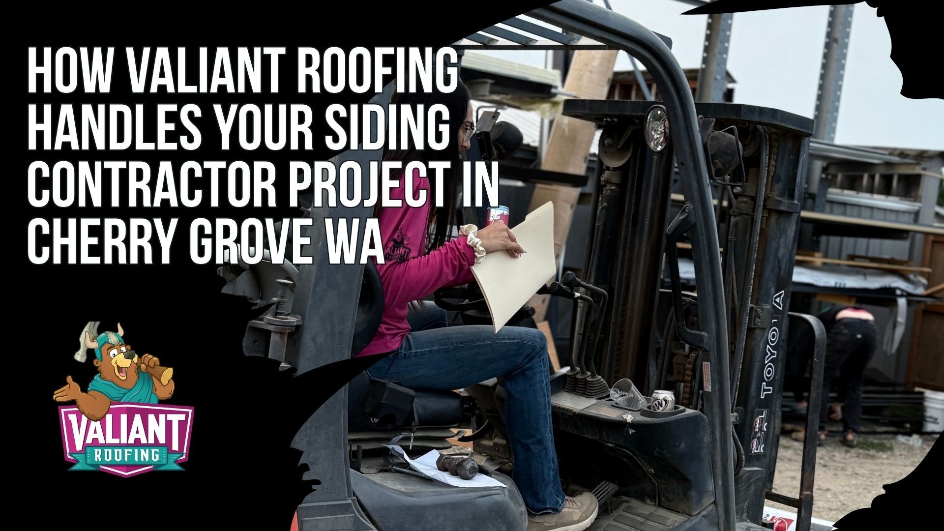 Valiant Roofing follows a five-step siding process in Cherry Grove, WA, starting with direct scheduling and a full inspection of siding, trim, windows, doors, and roof-to-wall transitions. Homeowners receive a photo-documented report within 48 hours and an itemized estimate within two business days. The team helps compare James Hardie, LP SmartSide, vinyl, and cedar options, handles Clark County permits when required, and plans around Pacific Northwest weather. Installation follows manufacturer specifications with documented flashing, sheathing, trim, and repairs. Final service includes cleanup, magnetic sweeps, a walkthrough, project photos, workmanship warranty details, and long-term support. Address: 108 SE 124th Ave Suite 8, Vancouver, WA 98684.